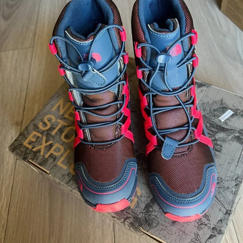 The North Face Junior Winter Sneaker Boots - Blue Wing Teal & Atomic Pink 2